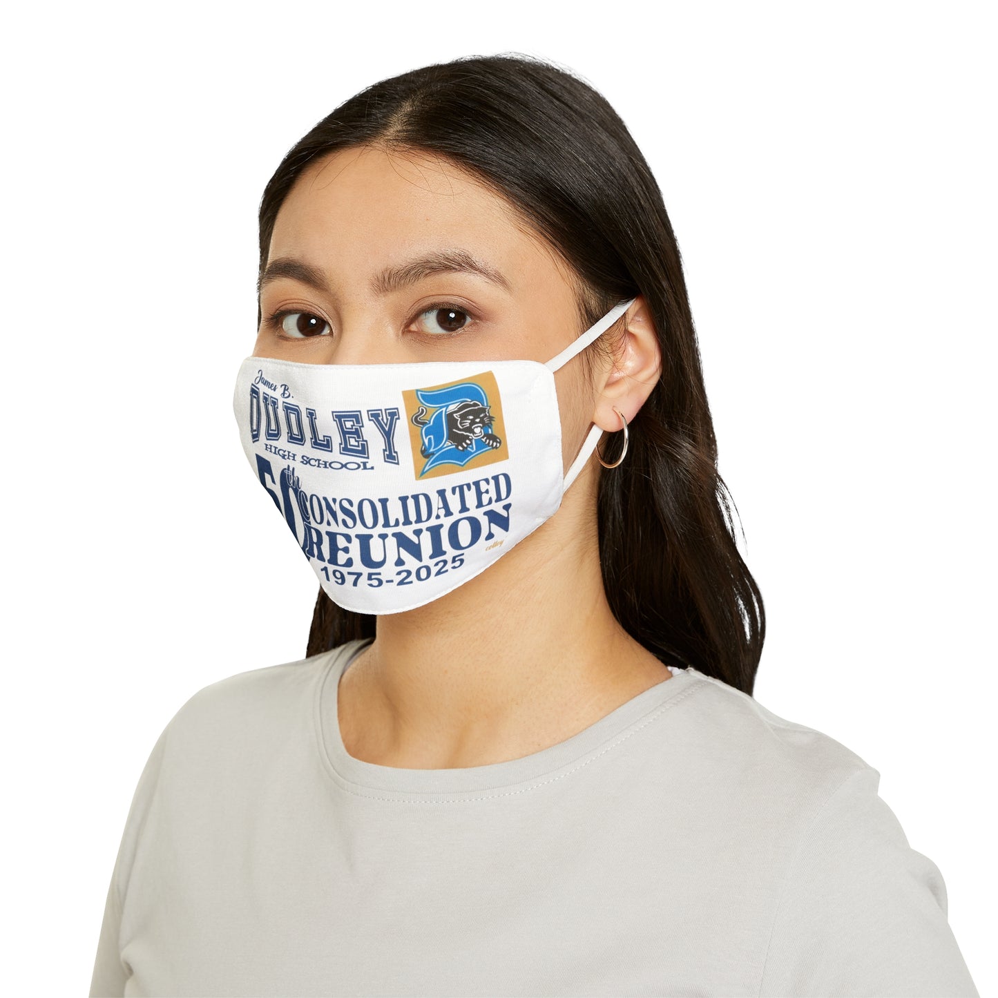Dudley High School 50th Reunion Face Mask - Snug-Fit Polyester Mask