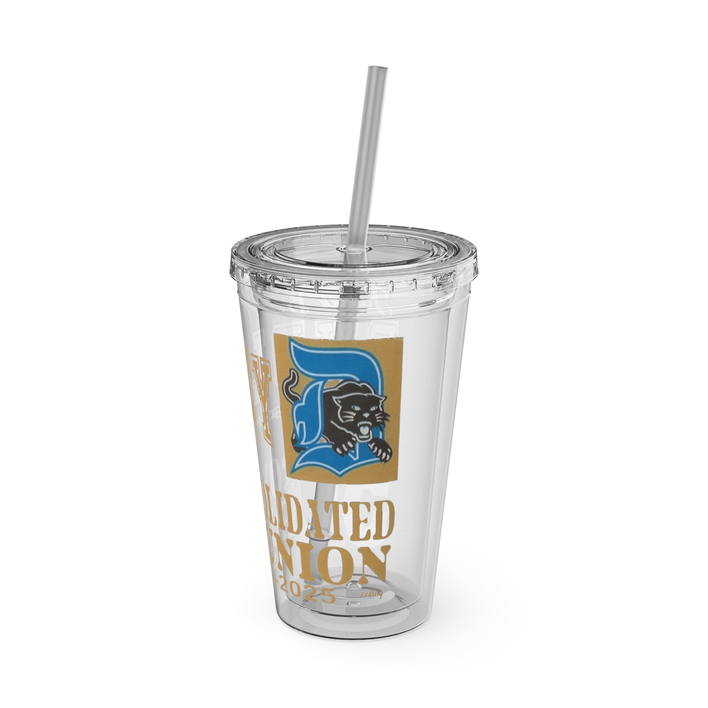 Personalized Reunion Tumbler with Straw - 16oz Custom Drinkware
