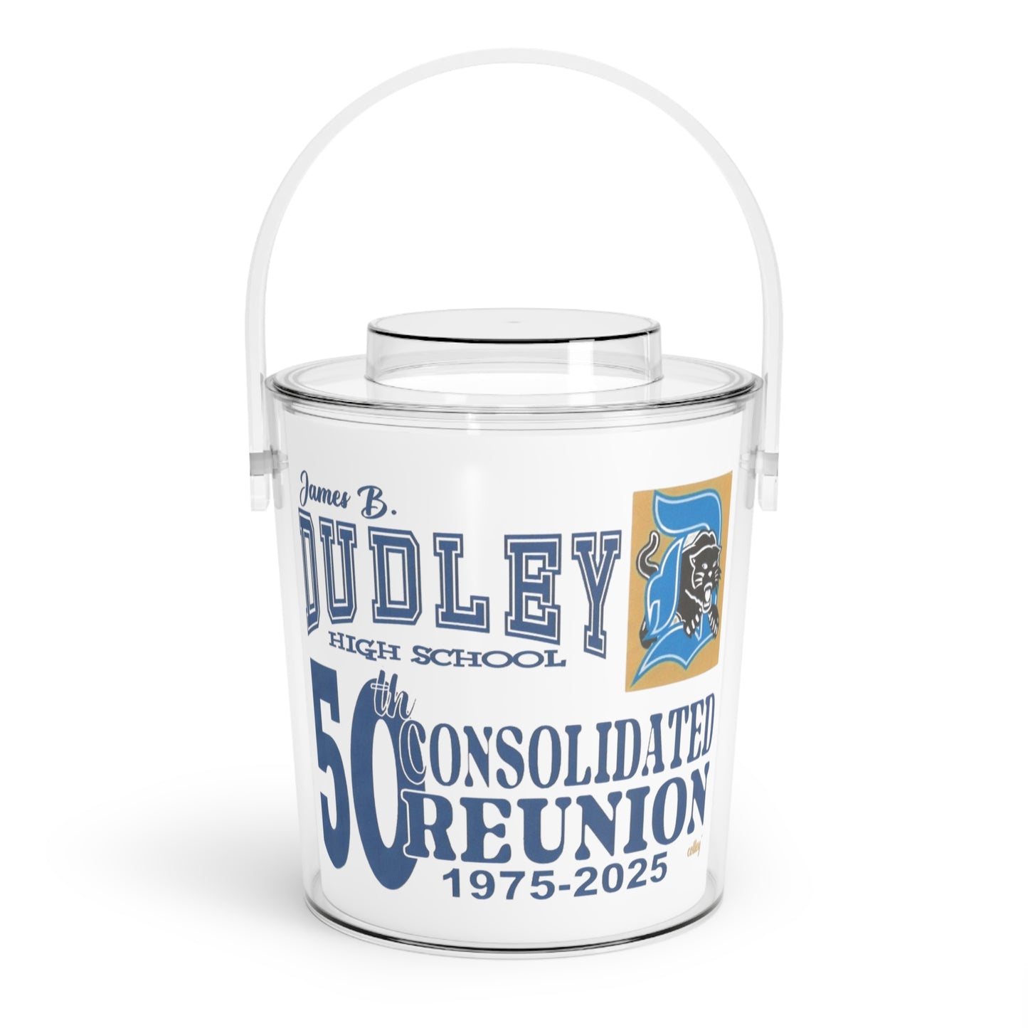 Personalized Ice Bucket Set for 50th School Reunion