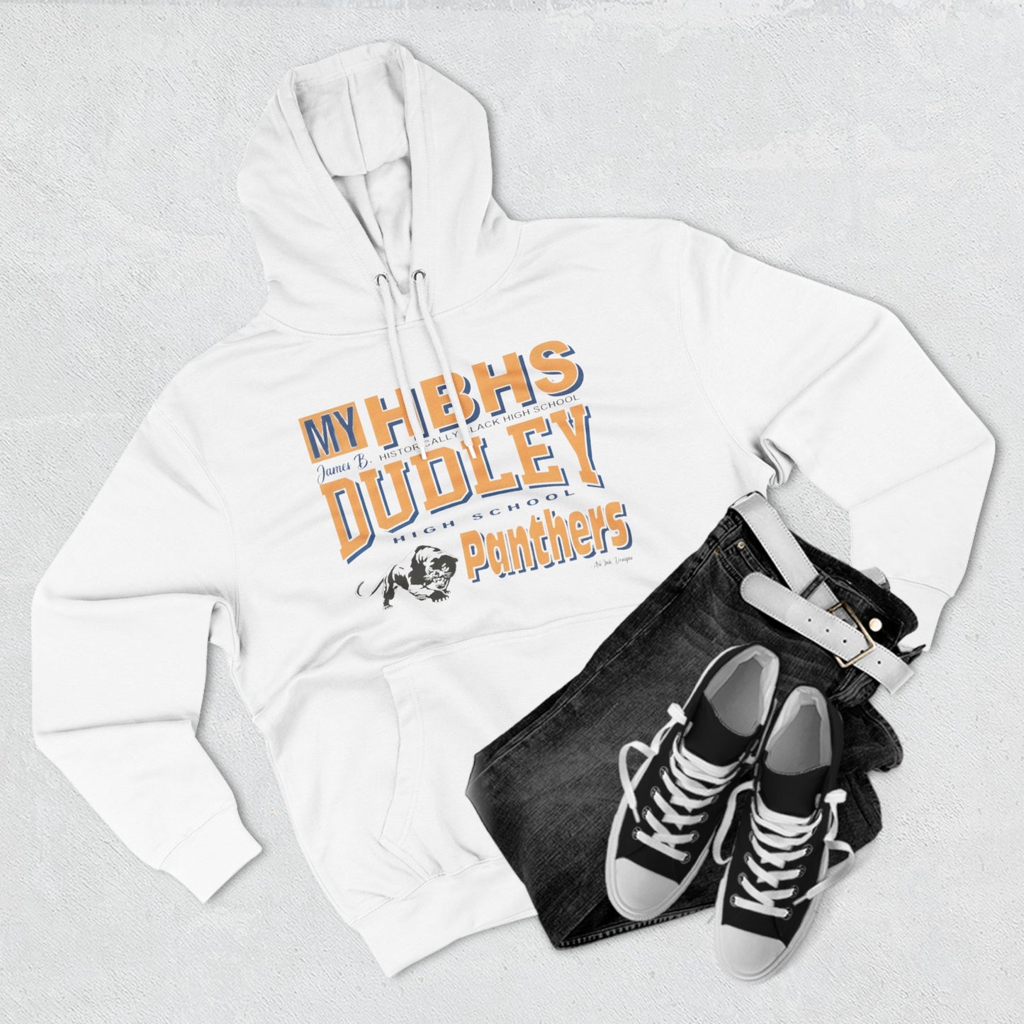 Three-Panel Fleece Hoodie