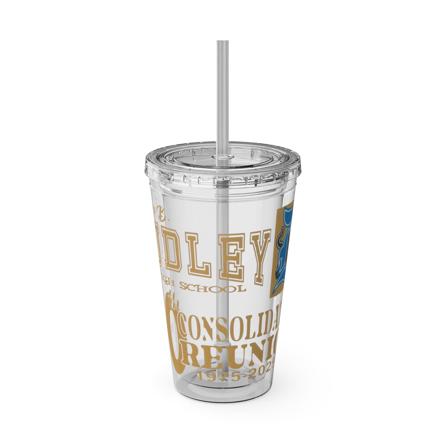 Personalized Reunion Tumbler with Straw - 16oz Custom Drinkware