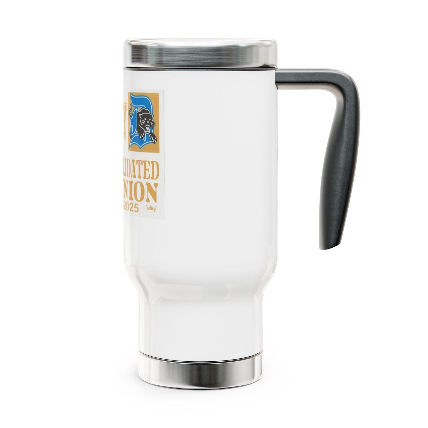 Dudley High School 50th Reunion Stainless Steel Travel Mug - 14oz with Handle