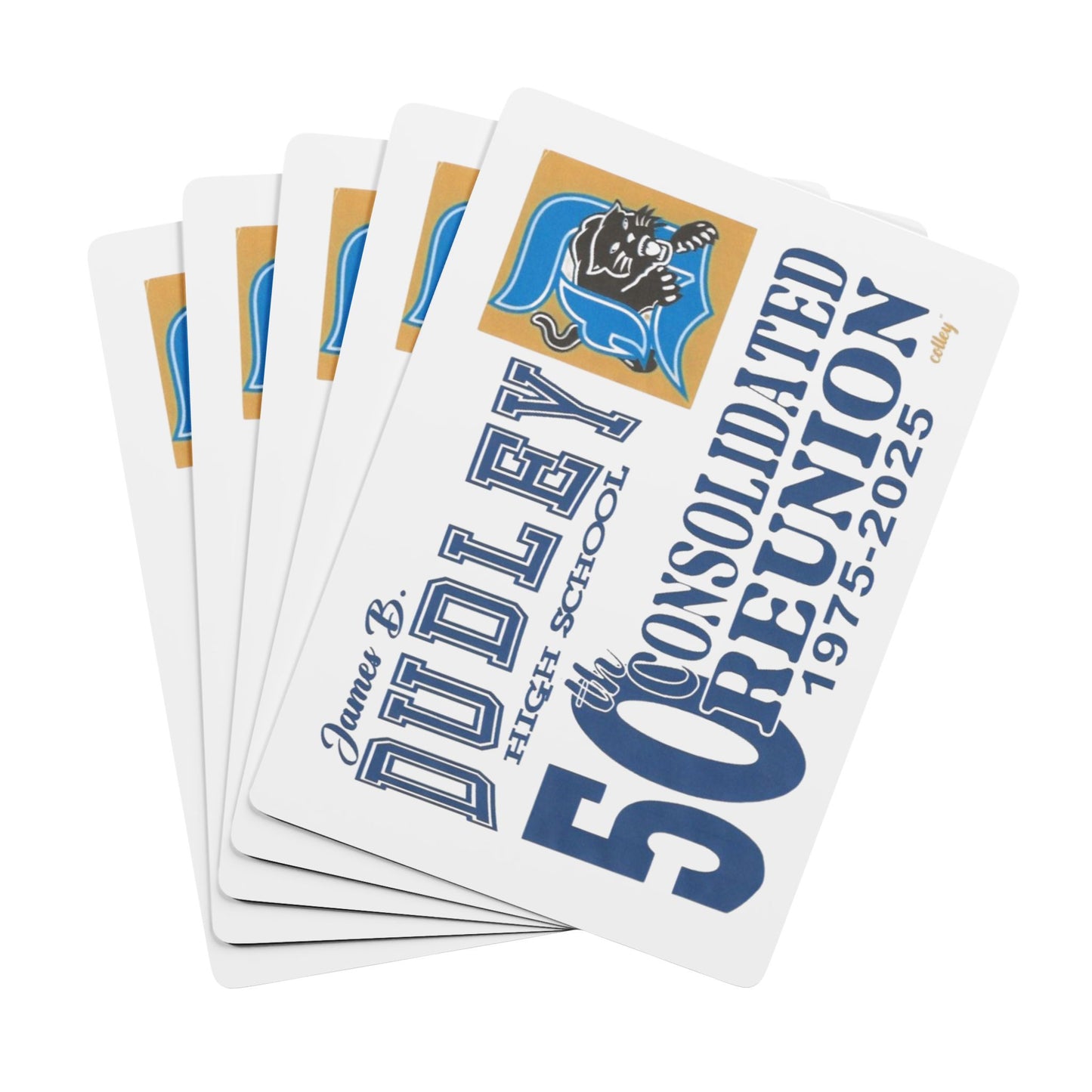 Custom Poker Playing Cards - 50th Reunion Design