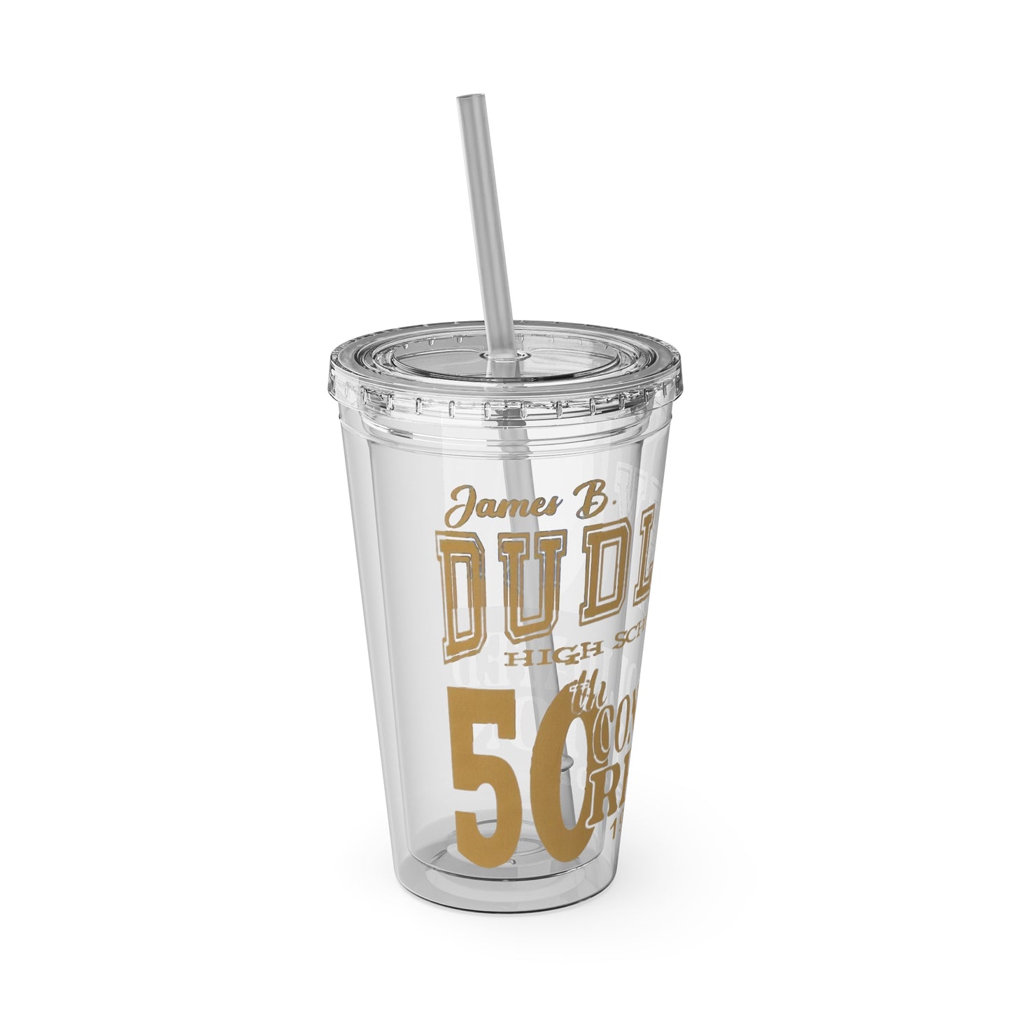 Personalized Reunion Tumbler with Straw - 16oz Custom Drinkware