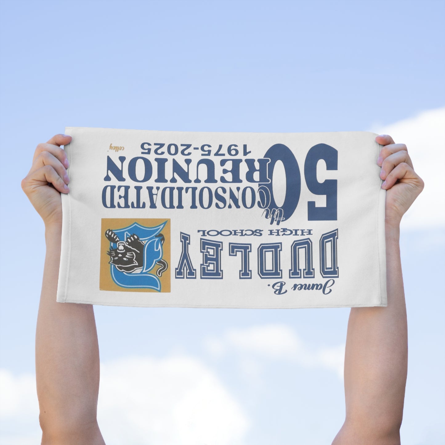 50th Reunion Rally Towel for Dudley High School