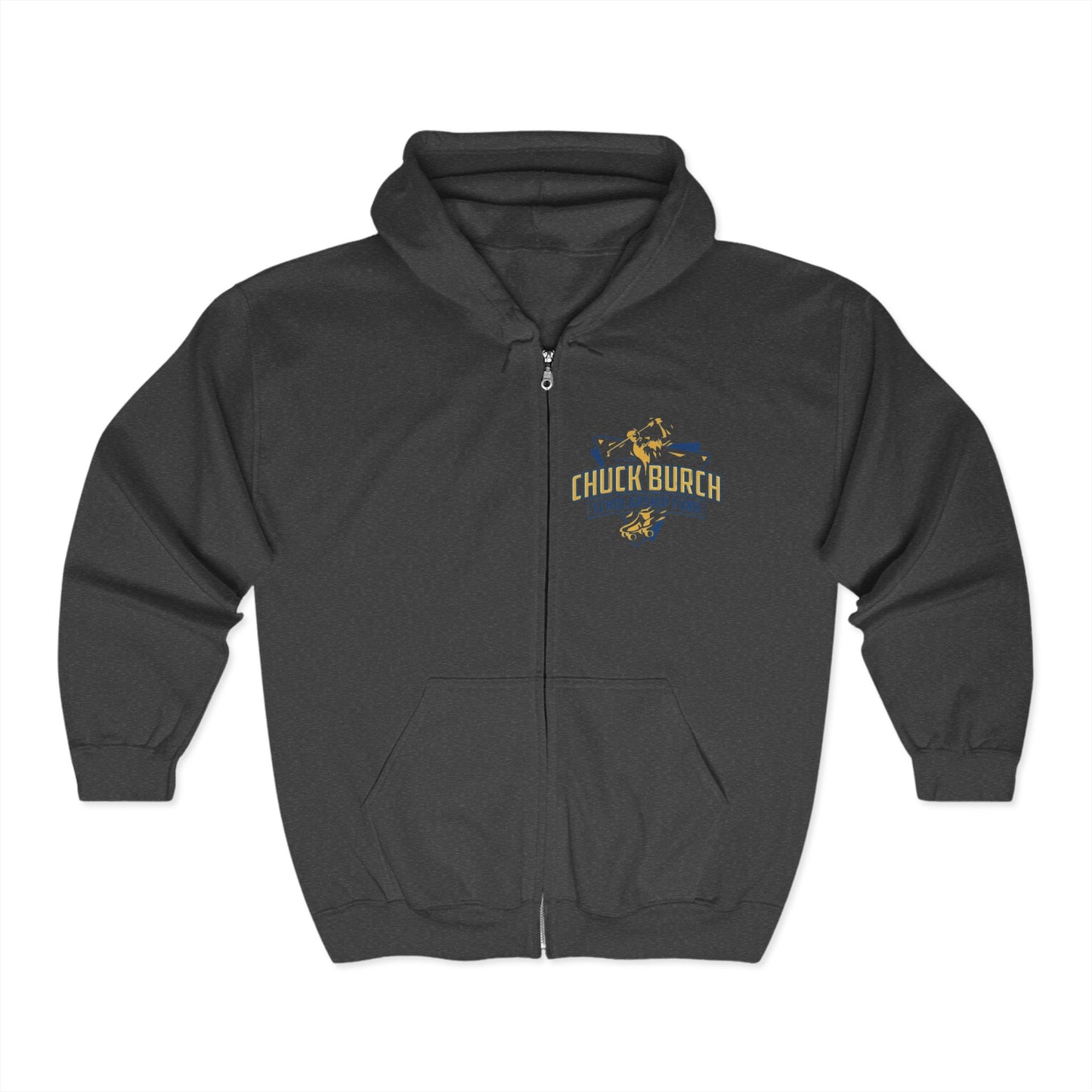 Unisex Full Zip Hooded Sweatshirt - Chuck Burch Design