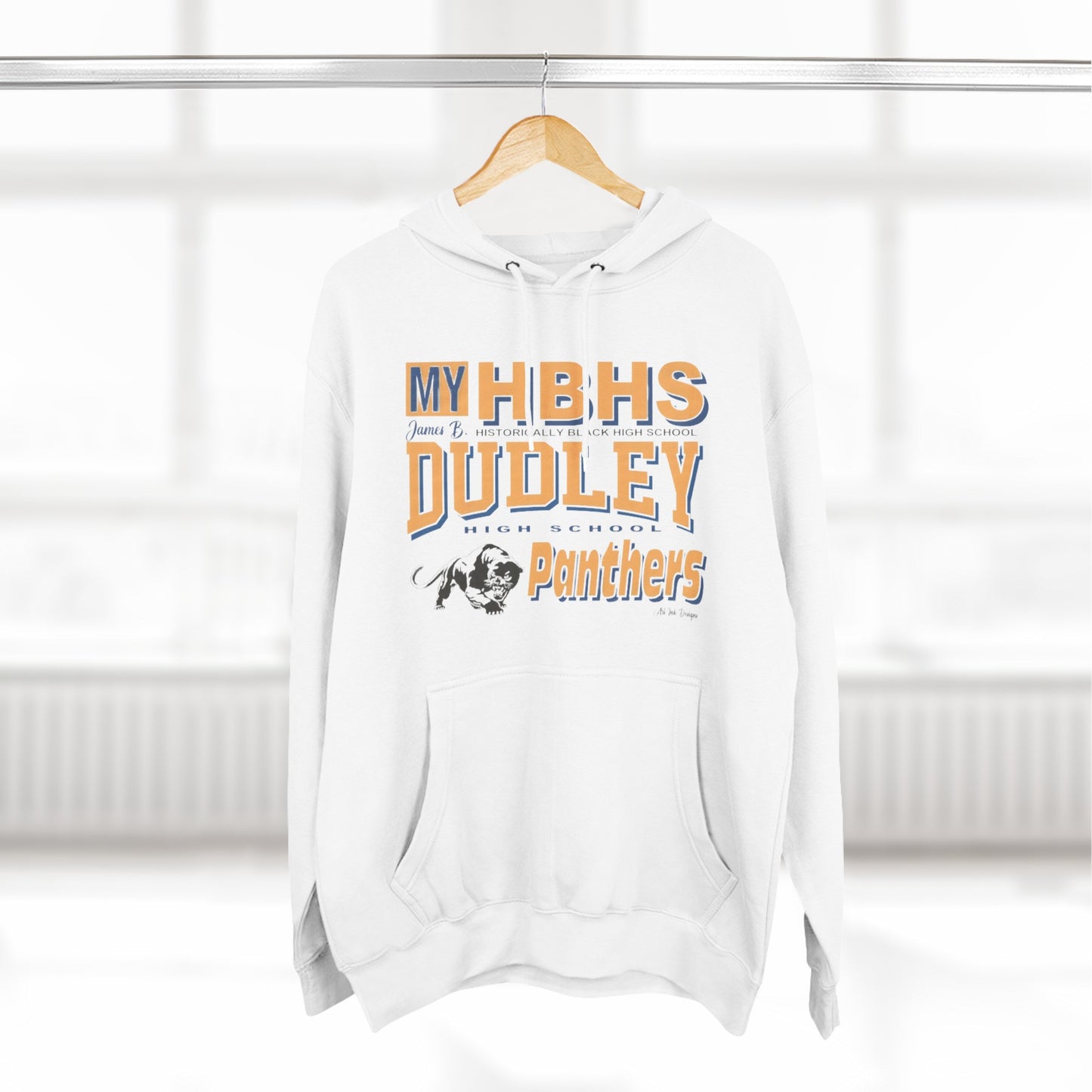 Three-Panel Fleece Hoodie