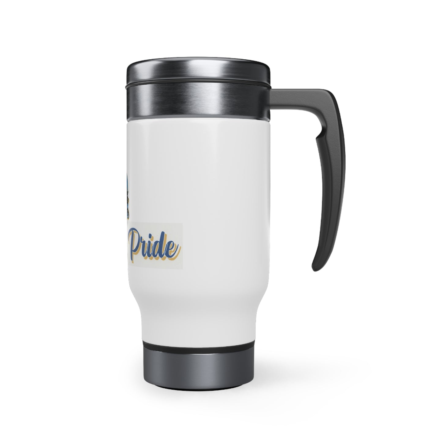 Stainless Steel Travel Mug with Handle, 14oz