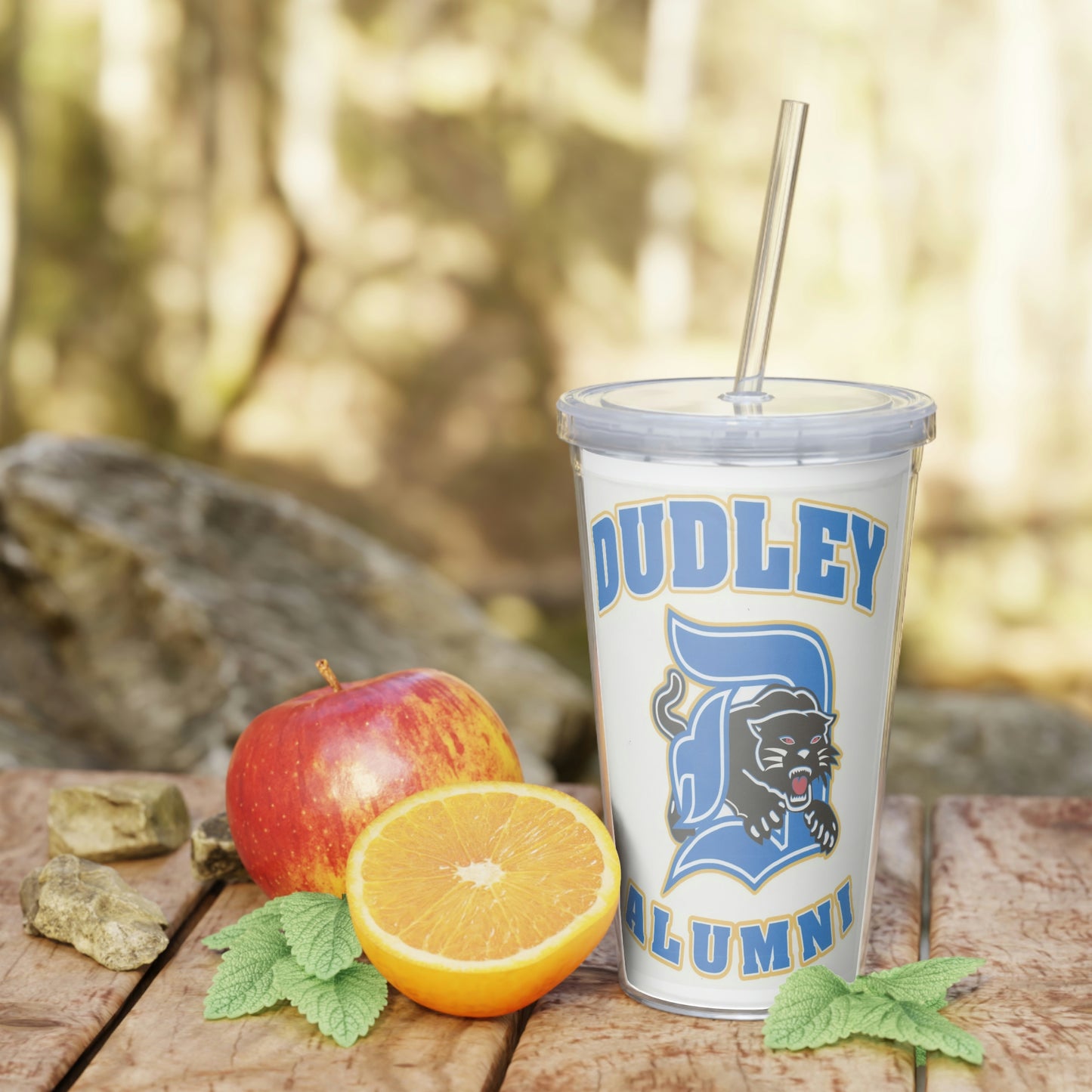 Plastic Tumbler with Straw