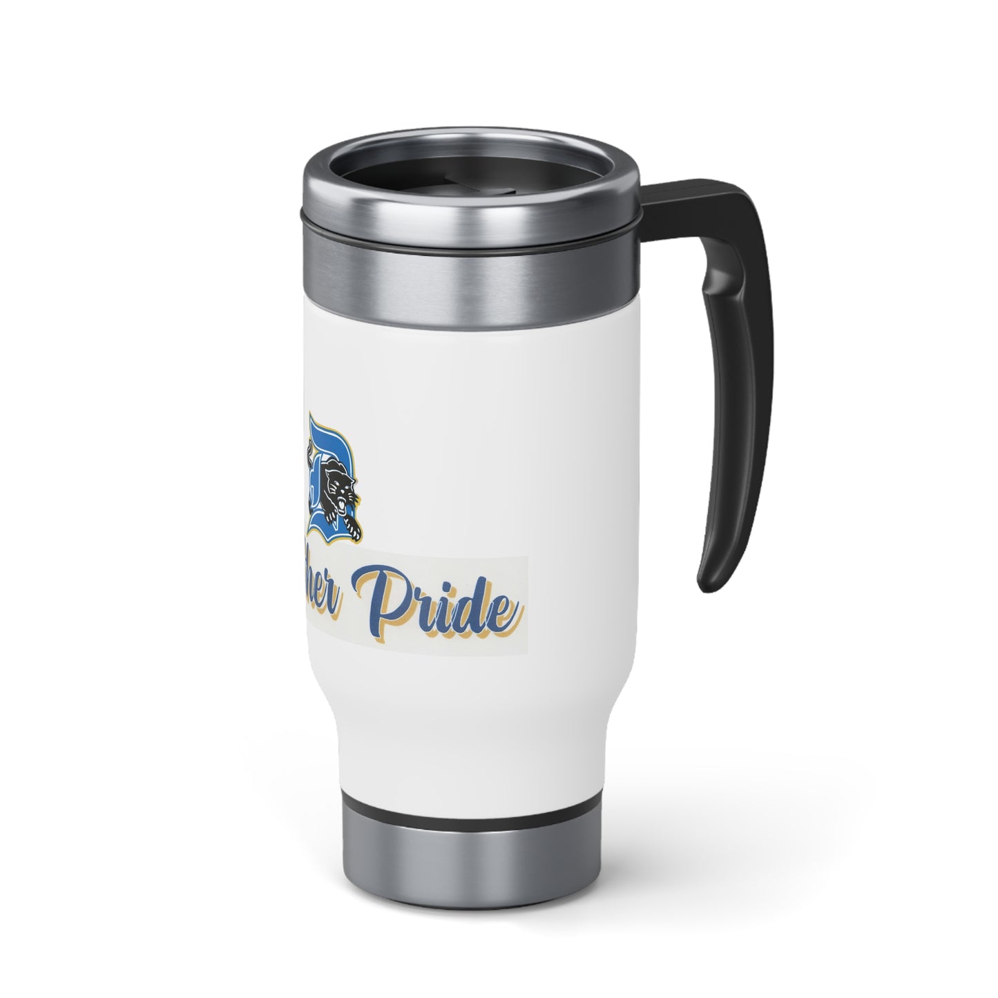 Stainless Steel Travel Mug with Handle, 14oz