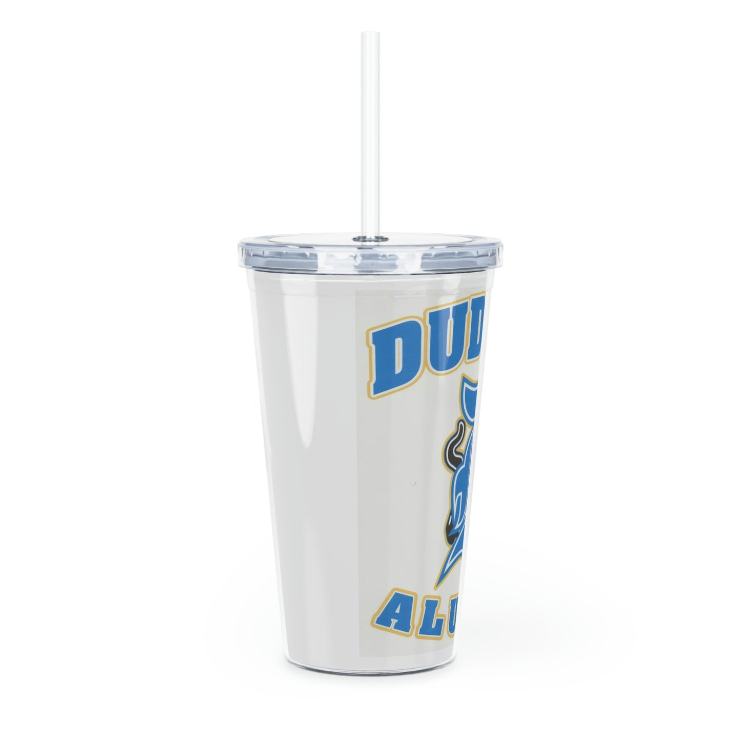 Plastic Tumbler with Straw