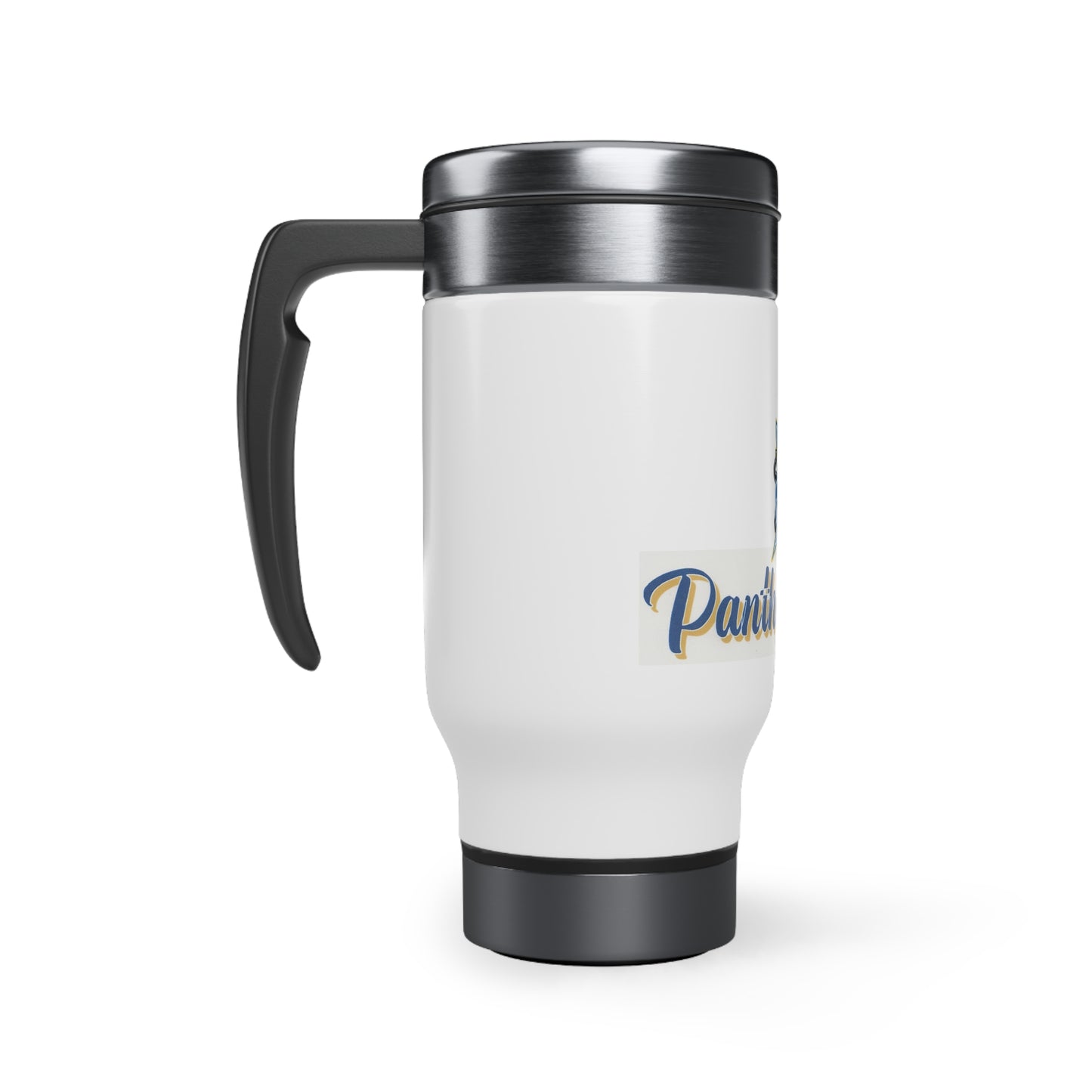 Stainless Steel Travel Mug with Handle, 14oz