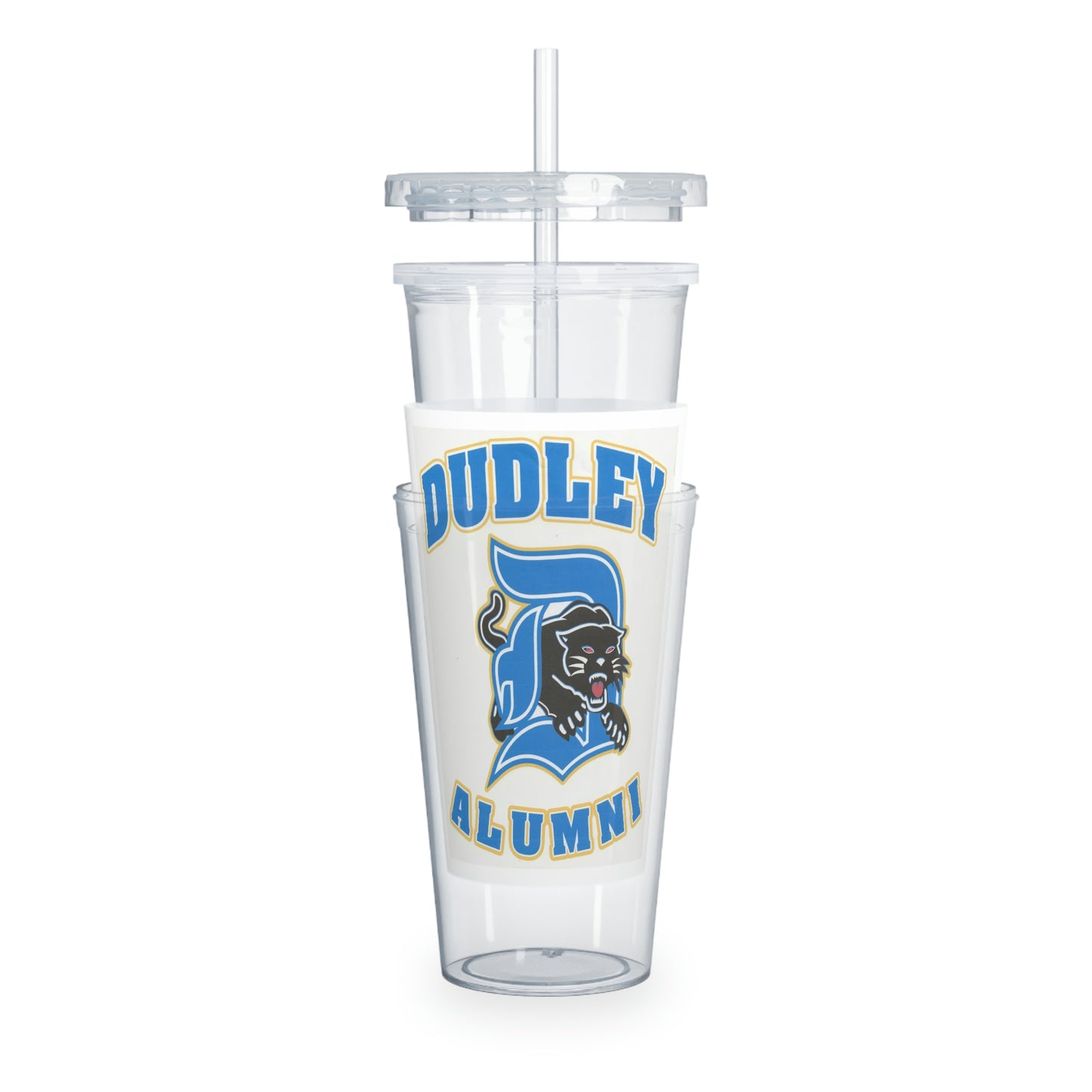 Plastic Tumbler with Straw