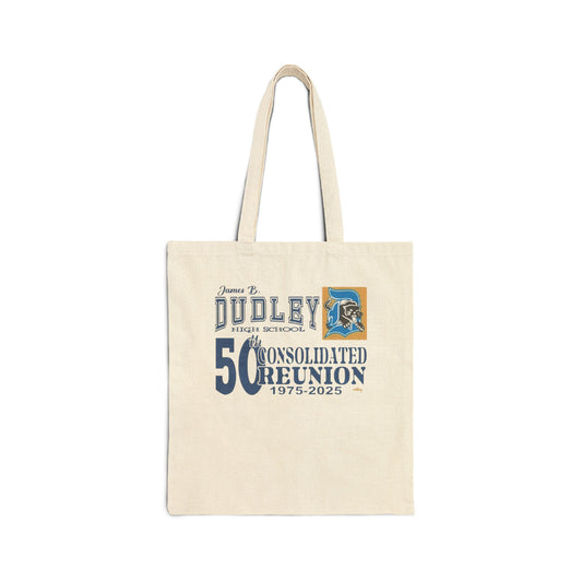 Dudley High School 50th Reunion Cotton Canvas Tote Bag