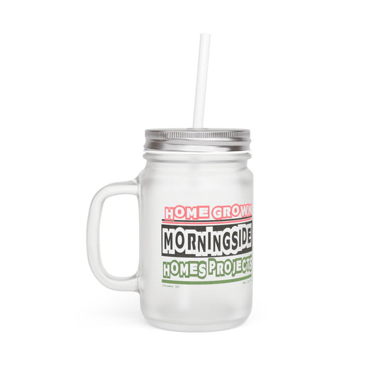 Home Grown Mason Jar with Straw - Perfect for Refreshing Beverages