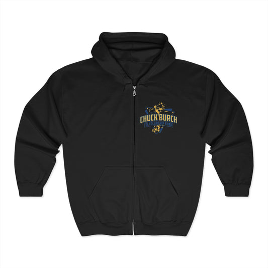 Unisex Full Zip Hooded Sweatshirt - Chuck Burch Design