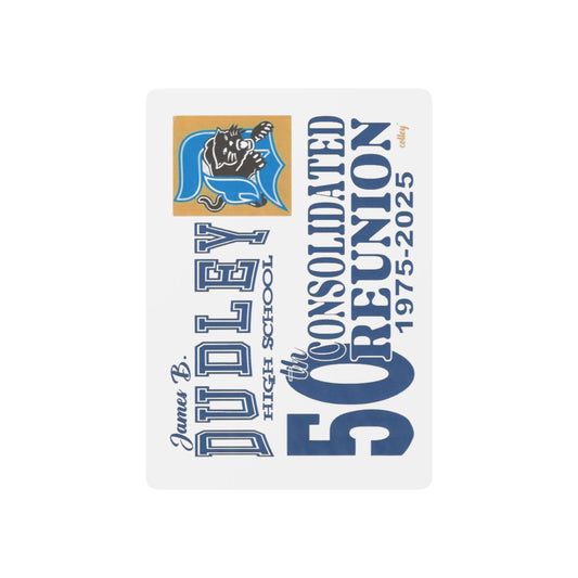 Custom Poker Playing Cards - 50th Reunion Design