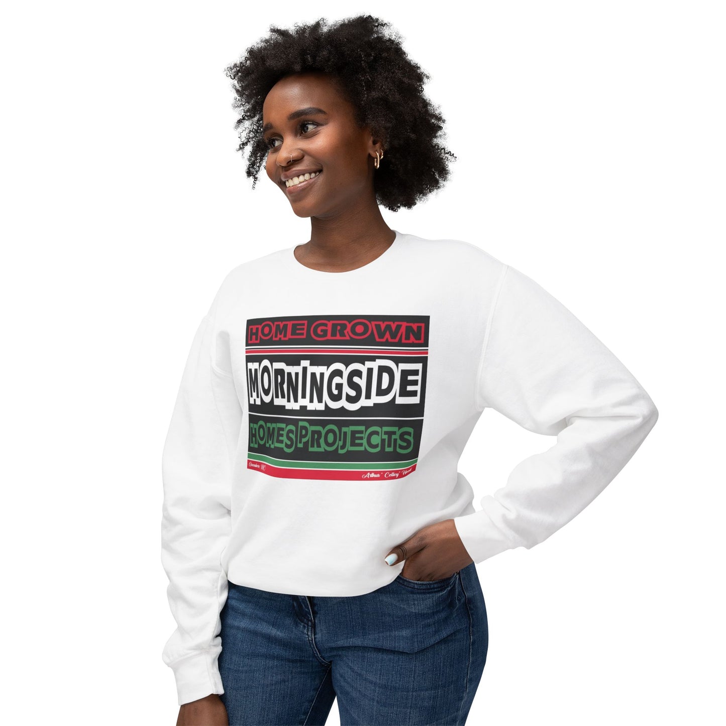 Morningside Homes Unisex Lightweight Crewneck Sweatshirt - Cozy Urban Statement