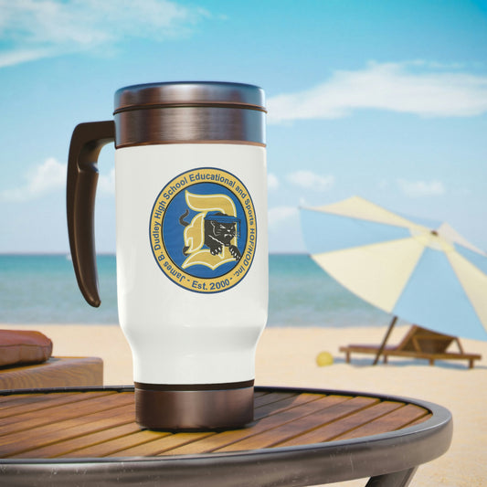 Stainless Steel Travel Mug with Handle, 14oz