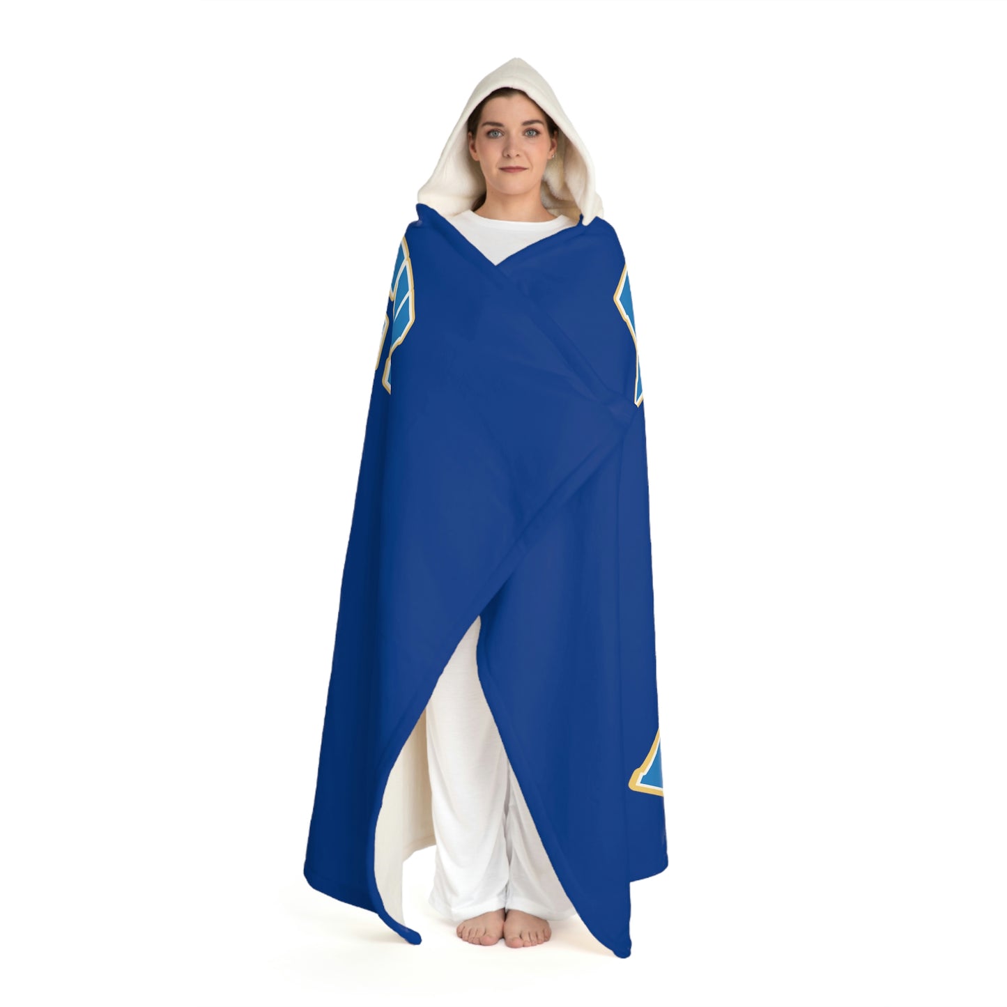 Hooded Sherpa Fleece Blanket