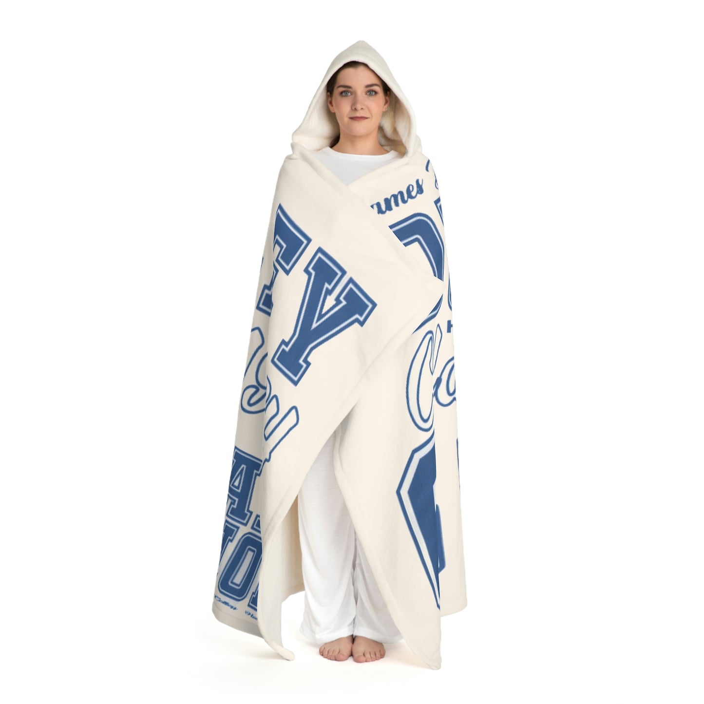 Hooded Sherpa Fleece Blanket