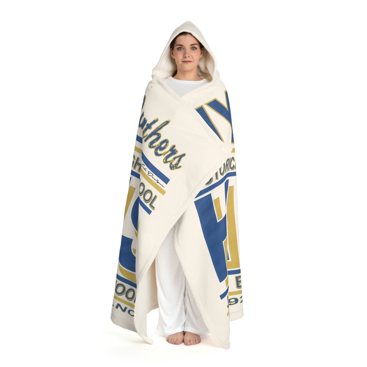 Hooded Sherpa Fleece Blanket